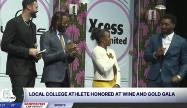 Local college athlete honored at Cavs 4th Annual Wine & Gold Gala