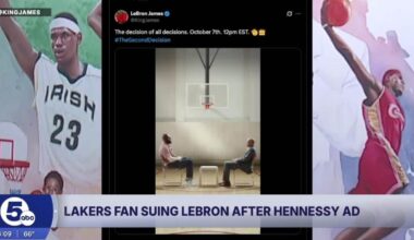 Life-long Lakers fan suing Lebron James after Hennessy ad