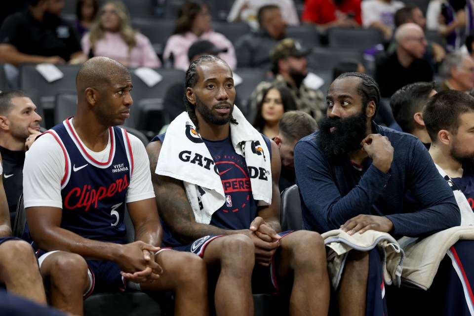 James Harden, Kawhi Leonard and Chris Paul