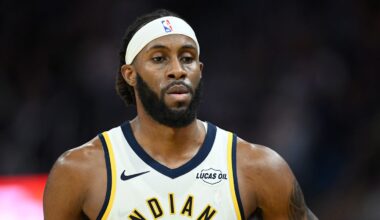 Indiana Pacers center Isaiah Jackson (22) during a game against the Golden State Warriors.