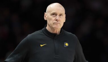 Indiana Pacers head coach Rick Carlisle looks on against the Minnesota Timberwolves in the first half at Target Center.