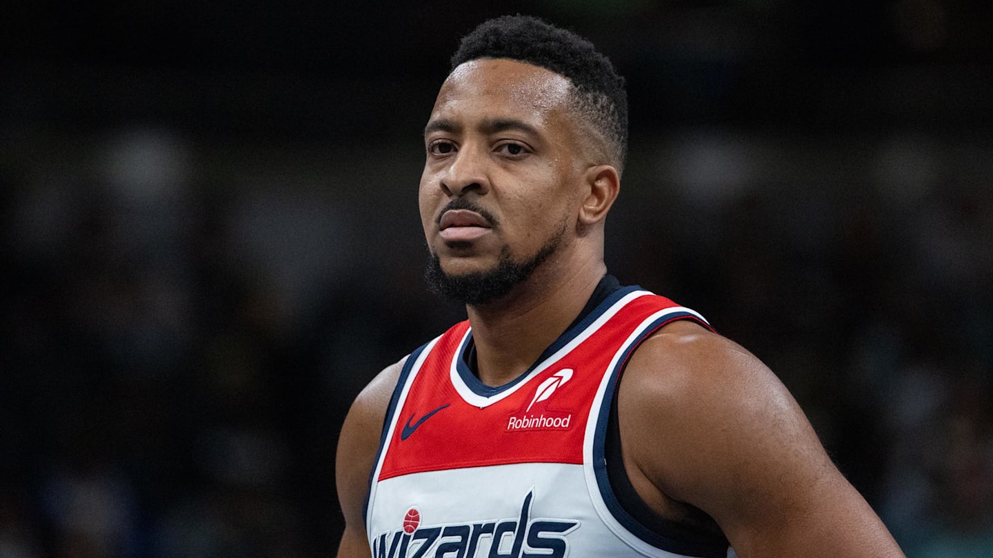 Nov 28, 2025; Indianapolis, Indiana, USA;  Washington Wizards guard CJ McCollum (3) in the first half against the Indiana Pacers at Gainbridge Fieldhouse. Mandatory Credit: Trevor Ruszkowski-Imagn Images