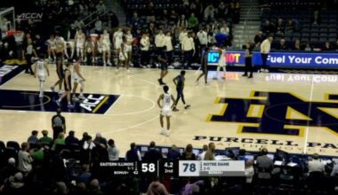 Markus Burton scores 21 to help Notre Dame beat Eastern Illinois 78-58