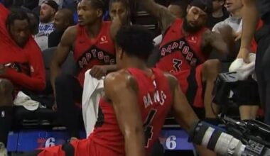Raptors star Brandon Ingram struck a Philadelphia 76ers staffer in the face with a bottle