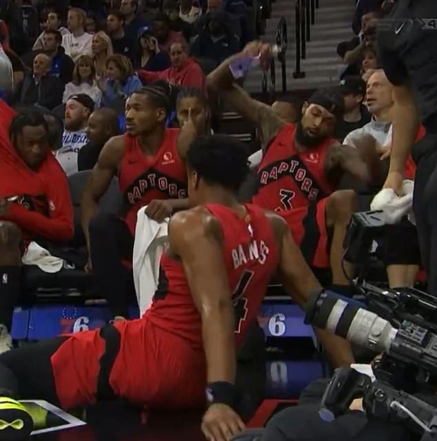 Raptors star Brandon Ingram struck a Philadelphia 76ers staffer in the face with a bottle