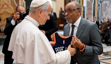 Veteran filmmaker Spike Lee, a lifelong Knicks fan, stepped forward with a surprise for the 70-year-old pontiff