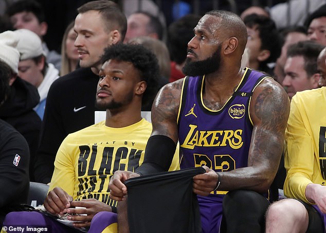 LeBron James has admitted that he doesn't 'talk as much' to eldest son Bronny these days