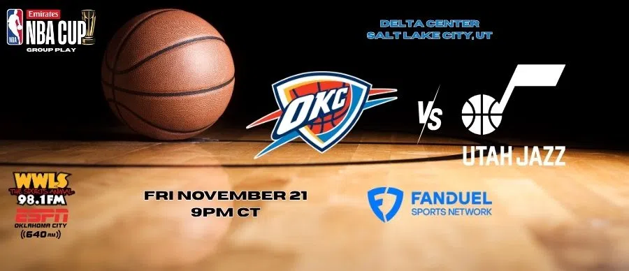 Emirates NBA Cup Group Play: OKC Thunder vs. Utah Jazz FRI 11/21/25