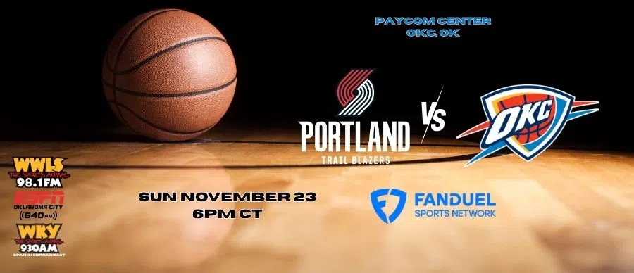 Portland Trailblazers vs. OKC Thunder SUN 11/23/25