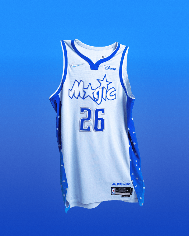 The new Magic City Edition uniform pays tribute to the team's history showcasing multiple eras. (Courtesy of Orlando Magic)
