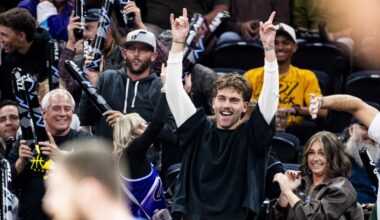 Utah Jazz fans celebrate against the Indiana Pacers