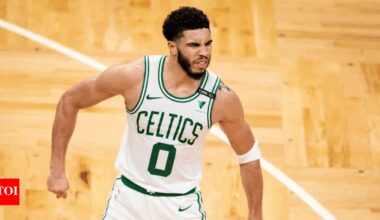 Boston Celtics star Jayson Tatum grabs Halloween limelight with his son pulling off an iconic slasher look in ode to Jason Voorhees | NBA News