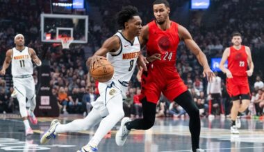 Grant hits free throws with 1.4 seconds left and Blazers beat Nuggets 109-107