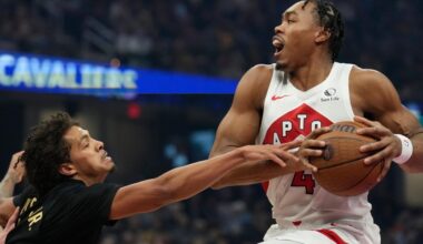 Jamison Battle scores 20 points and hits key pair of 3s as Raptors beat Cavs 112-101