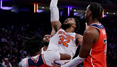 Towns' swagger returns as he leads Knicks over Wizards