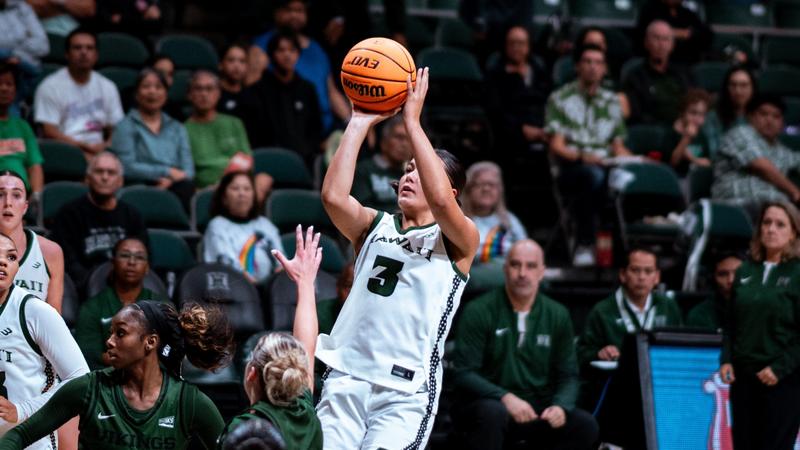 Women's Basketball Fends Off Portland State in Season Opener