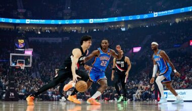 Avdija and Trail Blazers rally from 22 down to hand Thunder their first loss, 121-119