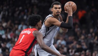 Barnes, Wembanyama lead Spurs to a 121-110 win over Rockets in the teams' NBA Cup opener