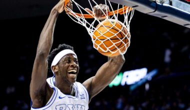 All smiles as No. 8 BYU routs Holy Cross in home opener