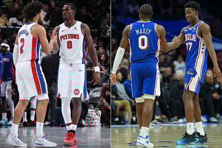 Cade Cunningham, Jalen Duren, Tyrese Maxey, VJ Edgecombe