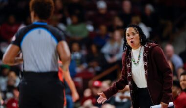 Edwards scores 18 to lead No. 2 South Carolina past Clemson 65-37 for 15th straight win in series