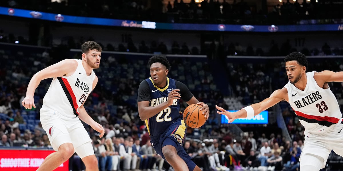 Rookie Derik Queen’s career night not enough as Pelicans lose third-straight to Portland