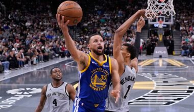 Curry scores season-high 49 points as Warriors beat Wembanyama, Spurs 109-108 in NBA Cup