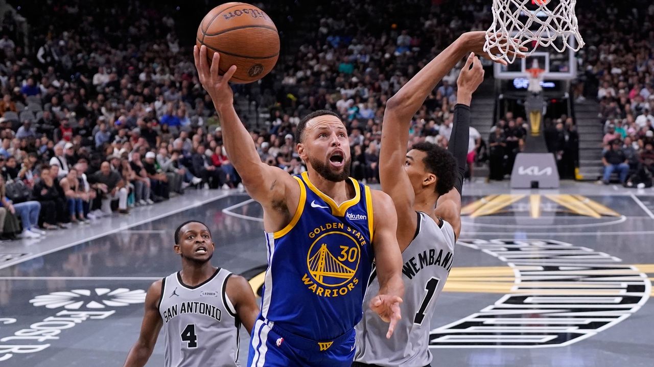 Curry scores season-high 49 points as Warriors beat Wembanyama, Spurs 109-108 in NBA Cup