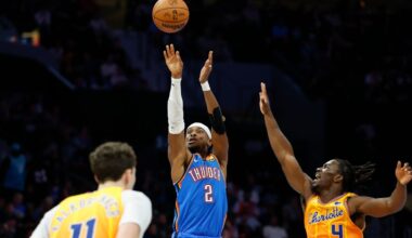 Gilgeous-Alexander, Holmgren lead Thunder to 109-96 win over Hornets for 5th straight victory