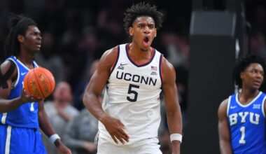 Silas Demary Jr. scores 21 to help No. 3 UConn hold off AJ Dybantsa and No. 7 BYU 86-84 in Boston