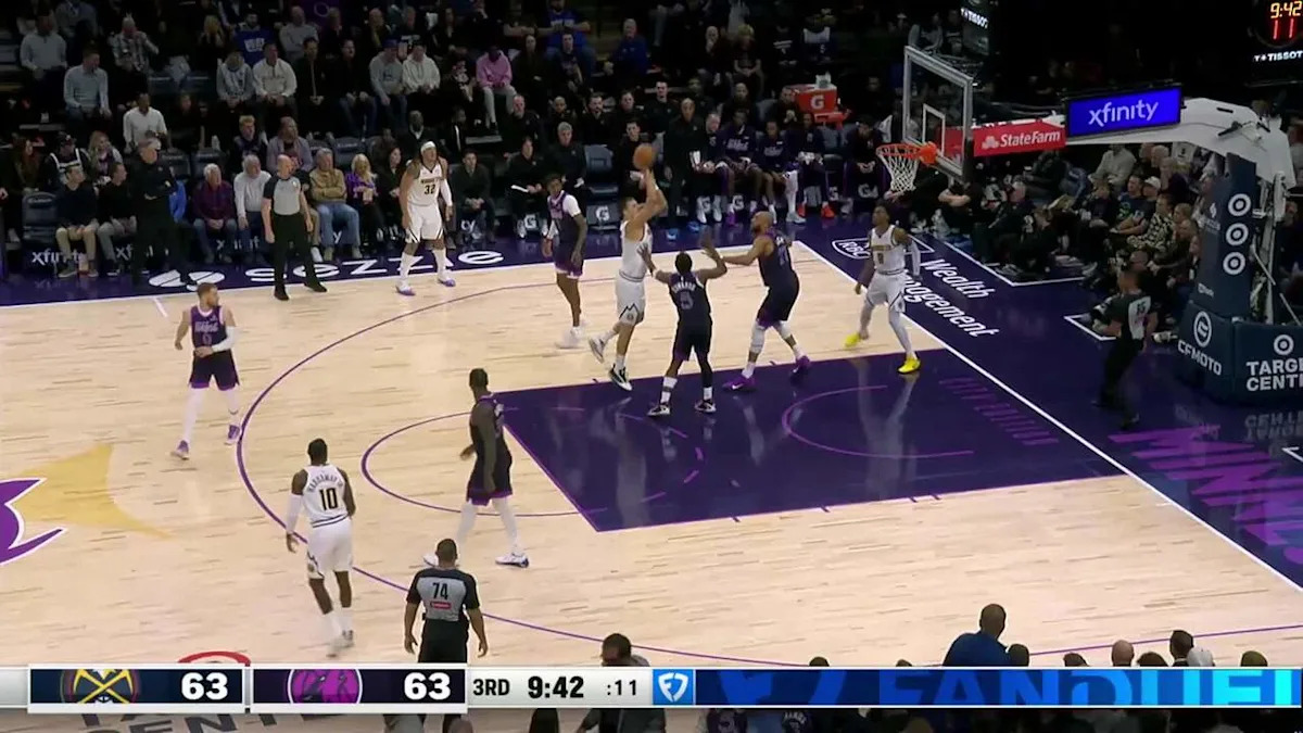 Nikola Jokić with 32 points vs. Indiana Pacers