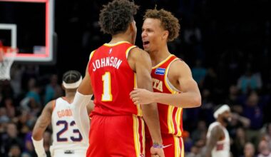Hawks rally from 22 down in 4th quarter, beat Suns 124-122 for 5th straight win