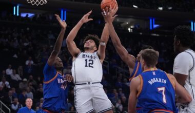 Cameron Boozer scores 18 points as No. 5 Duke outlasts No. 24 Kansas 78-66