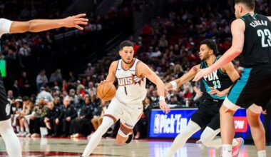 Booker scores 19 as the Suns down the Trail Blazers 127-110