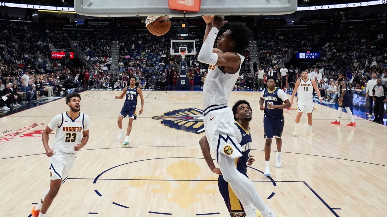 Jokic's triple-double and Watson's career-high 32 points push the Nuggets past the Pelicans, 125-118