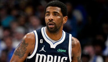 Kyrie Irving in his Mavericks uniform