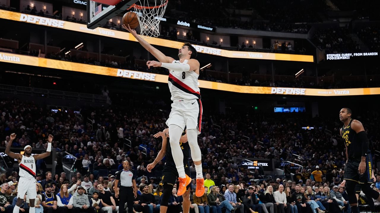 Avdija, Clingan get double-doubles as Trail Blazers beat Warriors 127-123