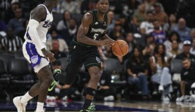 Anthony Edwards, Timberwolves try for rebound vs. Kings after late collapse