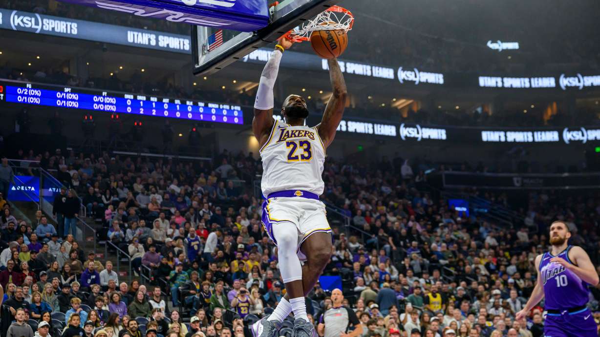 Lakers outlast Jazz as Doncic scores 33, James 17 in his 1st road test of season