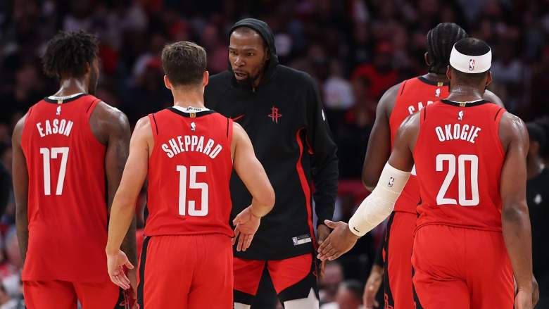 Kevin Durant, Reed Sheppard, Tari Eason, Rockets