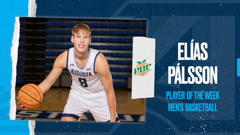 Elías Pálsson Named PBC Men's Basketball Player of the Week