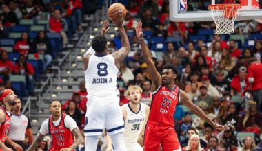 Jackson, Wells and Edey help the Grizzlies outlast the Pelicans 133-128 in OT