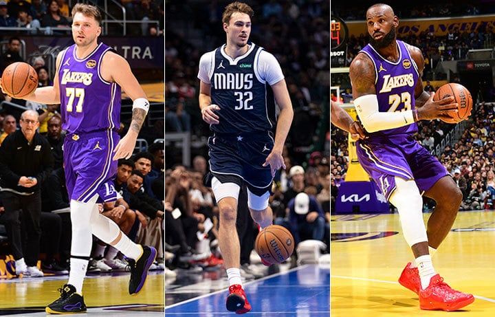 Luka Dončić, Cooper Flagg, LeBron James