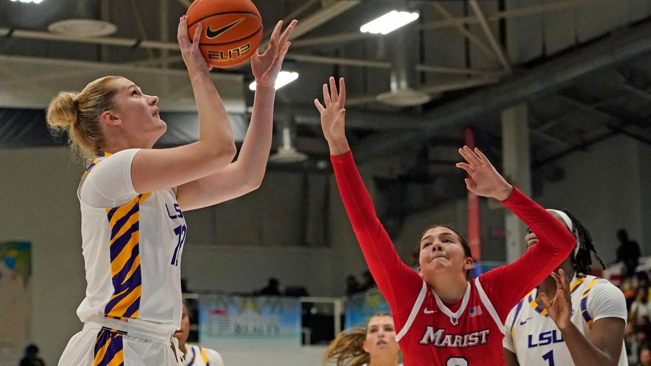 LSU's Mulkey leads No. 5 Tigers to NCAA-record 7th straight 100-point game at Paradise Jam tourney