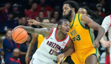 Krivas scores 20, No. 2 Arizona overwhelms Norfolk State inside for 98-61 win