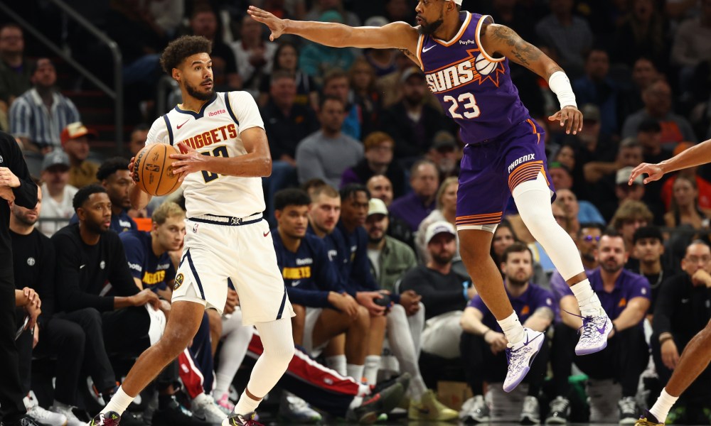 Nuggets' Cam Johnson celebrates team win in the Valley over Suns