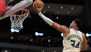 Giannis Antetokounmpo says he wants to break LeBron James' NBA scoring record