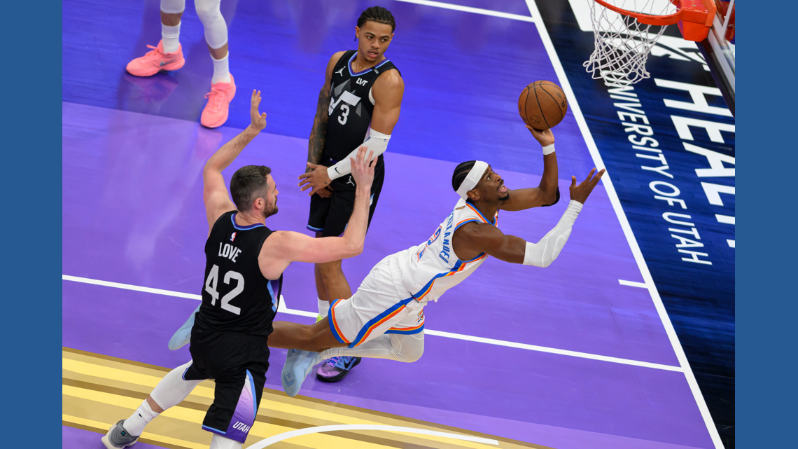 Gilgeous-Alexander scores 31 points, Thunder use big 3rd quarter to race past Jazz 144-112