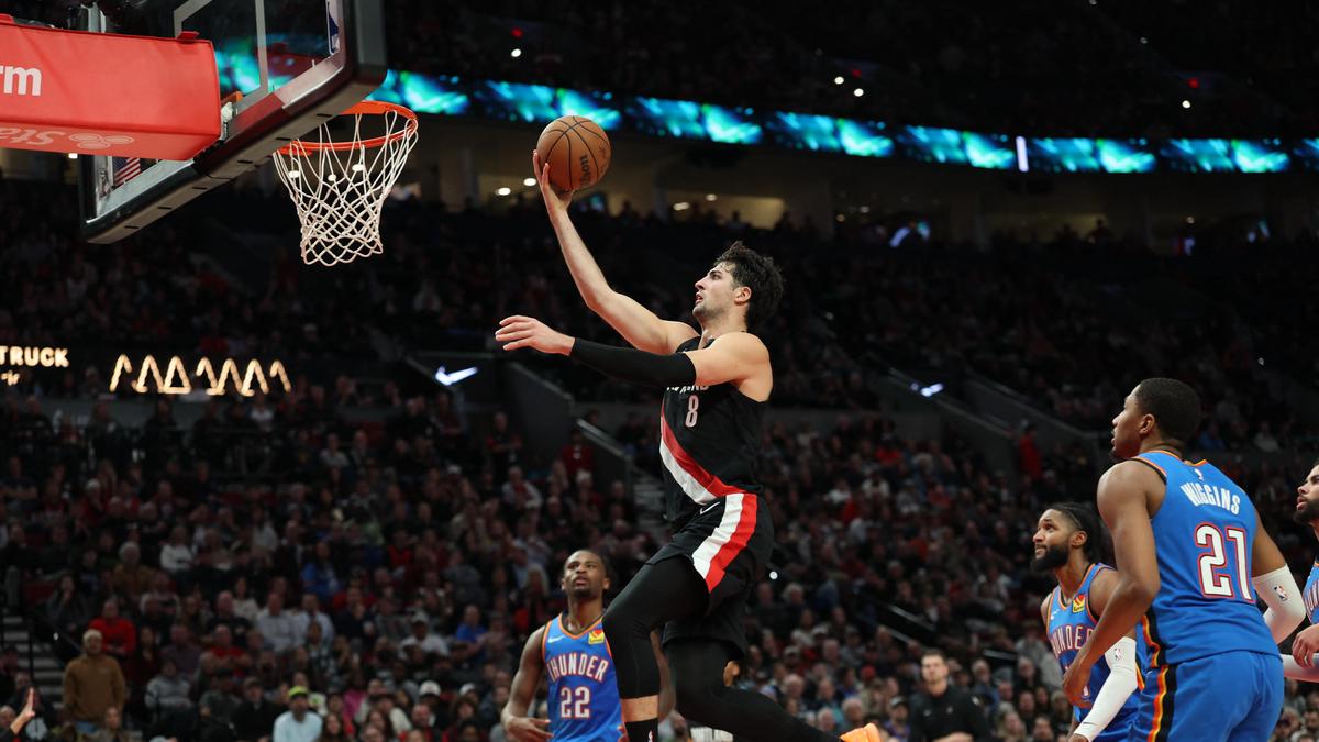 NBA roundup: Portland Trail Blazers hands Oklahoma City Thunder first loss of season