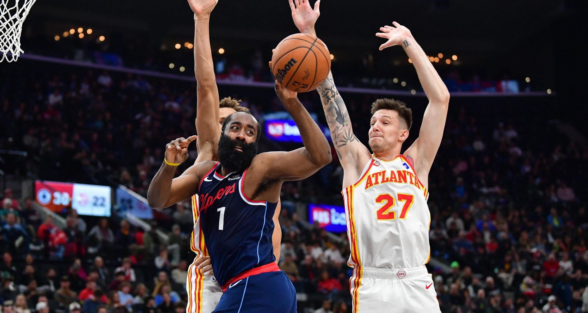 NBA: James Harden Clippers vs. Hawks